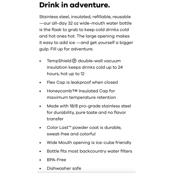 NWT Hydro Flask 32 oz Wide Mouth Flex Cap bottle - Picture 4 of 6